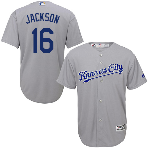 Royals #16 Bo Jackson Grey Cool Base Stitched Youth MLB Jersey